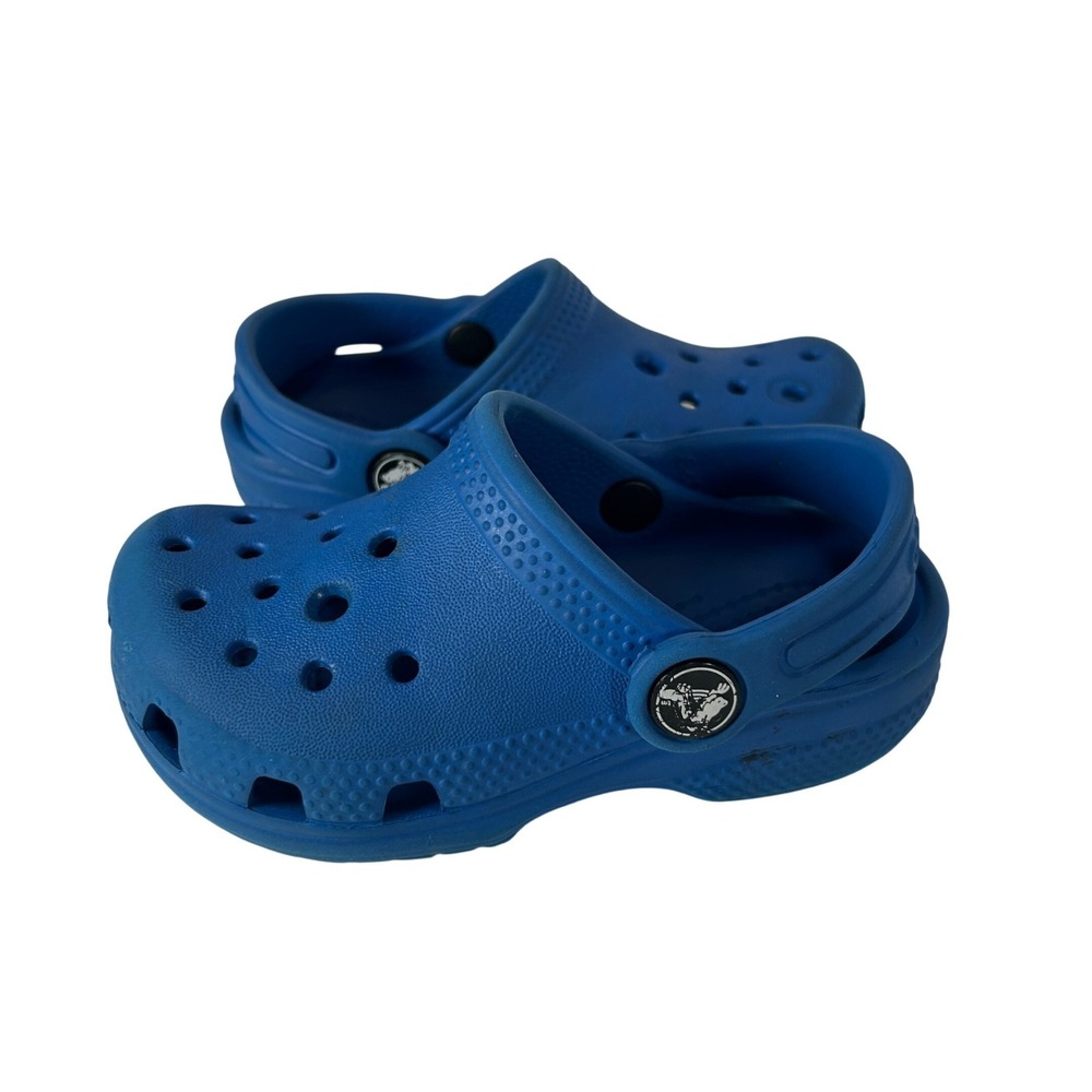 Crocs Classic Clog Toddler Size C 7 Blue Slip On Water Shoes 10126-410